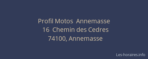 Profil Motos  Annemasse