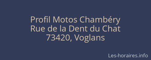 Profil Motos Chambéry