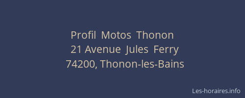 Profil  Motos  Thonon