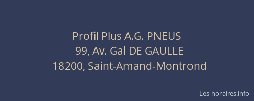 Profil Plus A.G. PNEUS