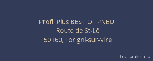 Profil Plus BEST OF PNEU