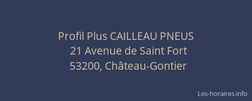 Profil Plus CAILLEAU PNEUS