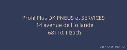 Profil Plus DK PNEUS et SERVICES