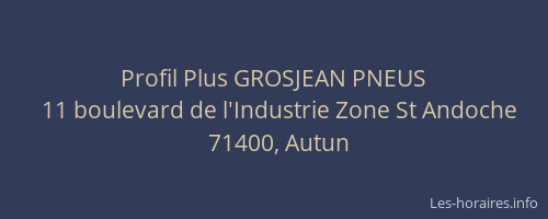 Profil Plus GROSJEAN PNEUS