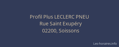 Profil Plus LECLERC PNEU