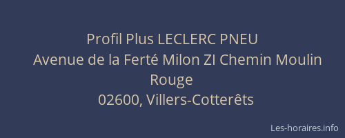 Profil Plus LECLERC PNEU