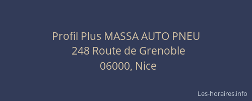 Profil Plus MASSA AUTO PNEU
