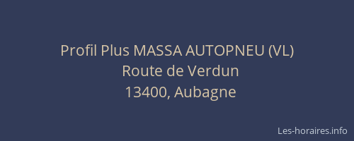 Profil Plus MASSA AUTOPNEU (VL)