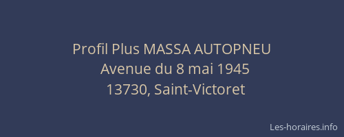 Profil Plus MASSA AUTOPNEU