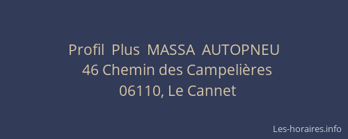 Profil  Plus  MASSA  AUTOPNEU