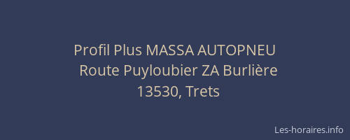 Profil Plus MASSA AUTOPNEU