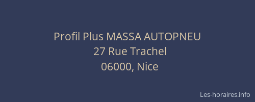 Profil Plus MASSA AUTOPNEU