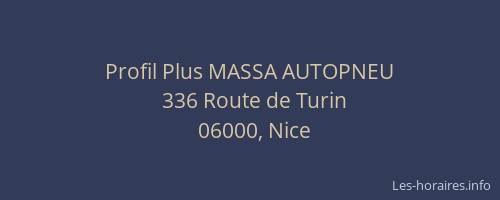 Profil Plus MASSA AUTOPNEU