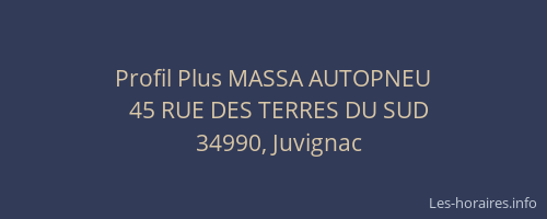 Profil Plus MASSA AUTOPNEU