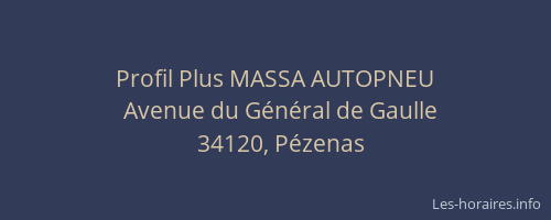 Profil Plus MASSA AUTOPNEU