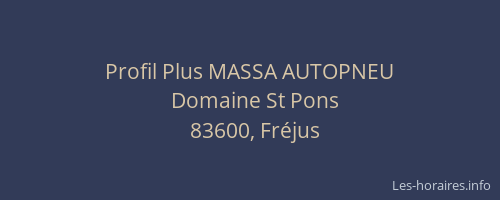 Profil Plus MASSA AUTOPNEU
