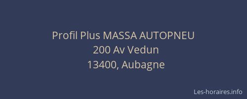 Profil Plus MASSA AUTOPNEU