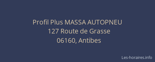 Profil Plus MASSA AUTOPNEU