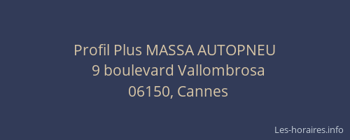 Profil Plus MASSA AUTOPNEU