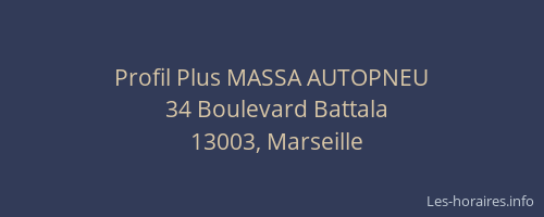 Profil Plus MASSA AUTOPNEU