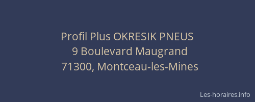 Profil Plus OKRESIK PNEUS