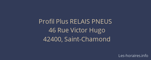 Profil Plus RELAIS PNEUS