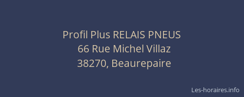 Profil Plus RELAIS PNEUS