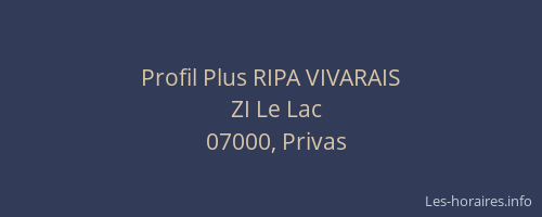 Profil Plus RIPA VIVARAIS