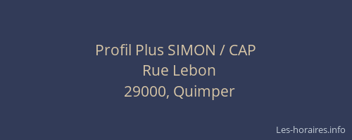 Profil Plus SIMON / CAP