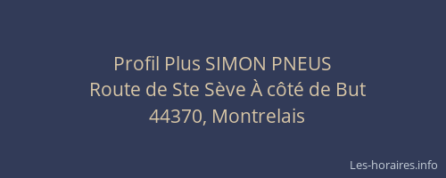 Profil Plus SIMON PNEUS
