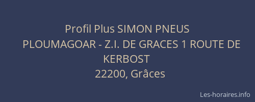 Profil Plus SIMON PNEUS