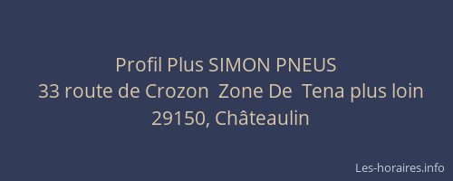 Profil Plus SIMON PNEUS