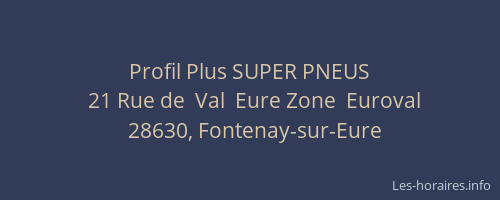 Profil Plus SUPER PNEUS