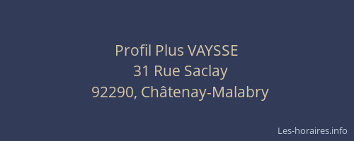 Profil Plus VAYSSE