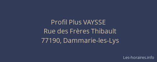 Profil Plus VAYSSE