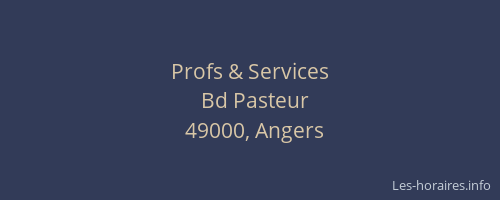 Profs & Services