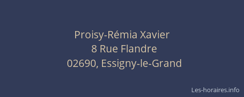 Proisy-Rémia Xavier