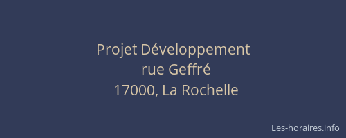 Projet Développement
