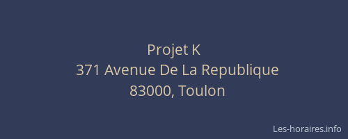 Projet K