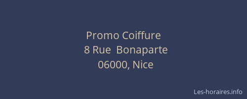 Promo Coiffure