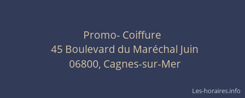 Promo- Coiffure