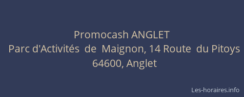 Promocash ANGLET
