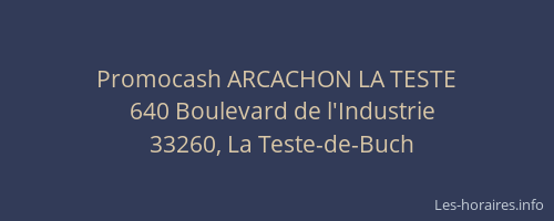 Promocash ARCACHON LA TESTE