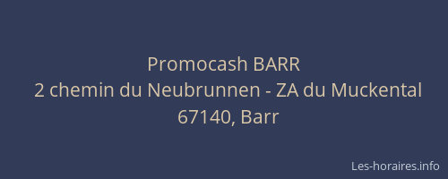 Promocash BARR