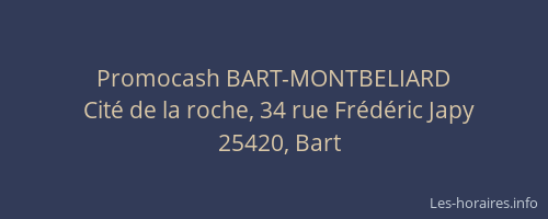 Promocash BART-MONTBELIARD