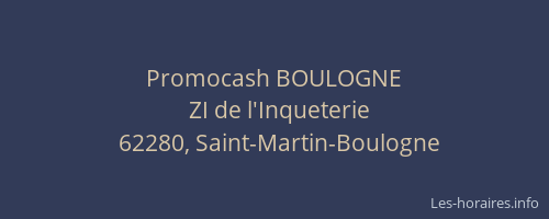 Promocash BOULOGNE