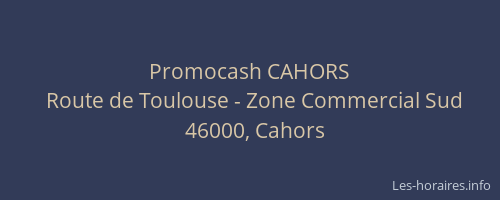 Promocash CAHORS