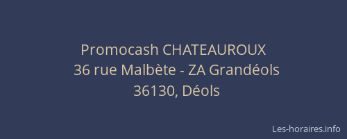 Promocash CHATEAUROUX