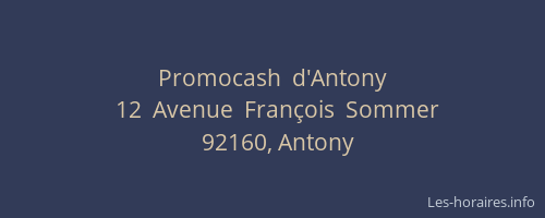 Promocash  d'Antony
