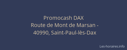 Promocash DAX